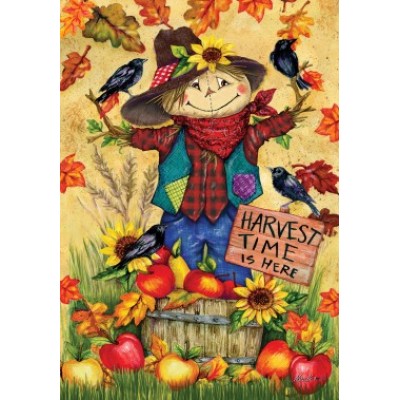 Scarecrow & Apples  Mini 12" x 18"